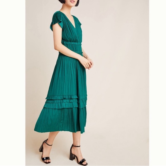 Anthropologie Dresses & Skirts - Anthropologie Current Air Sereia Pleated Midi Dress